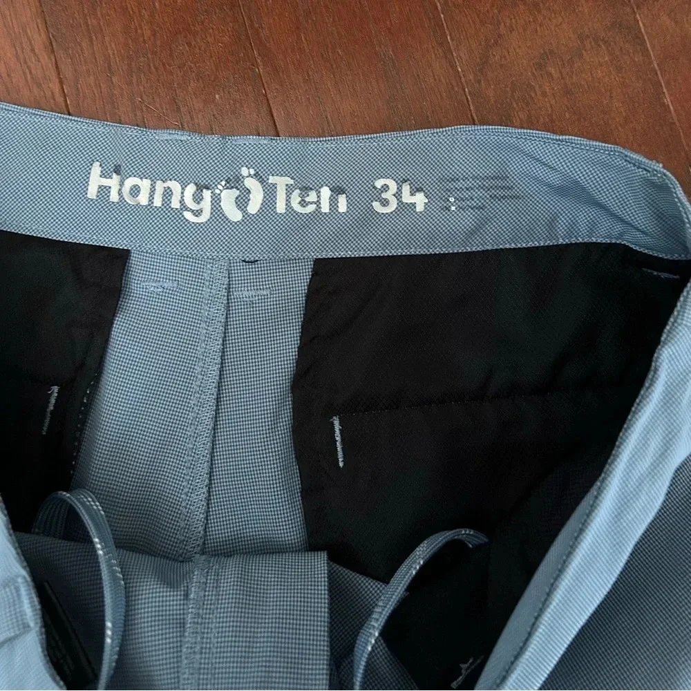 Hang Ten Men's Hybrid Shorts Size 34 excellent condition color blue